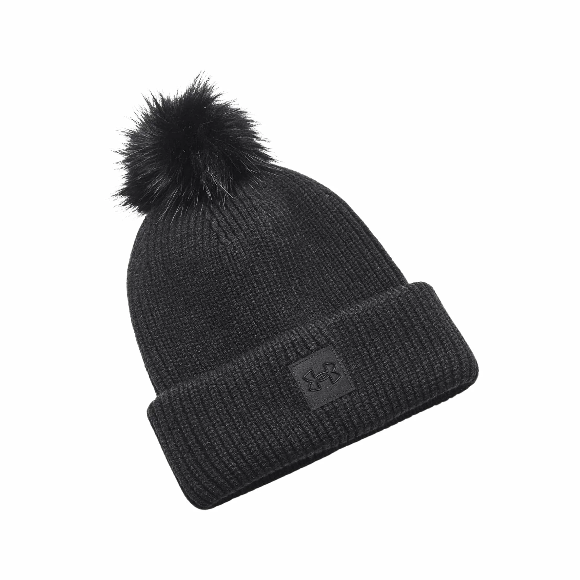 Under Armour Women's ColdGear Infrared Halftime Ribbed Pom Beanie 4 Under Armour Women's ColdGear Infrared Halftime Ribbed Pom Beanie - Image 2