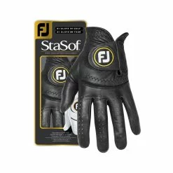 FootJoy Mens Stasof Golf Gloves Black