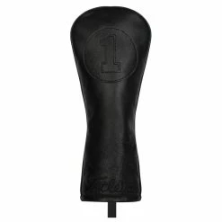 Titleist Black Out Leather Headcover For Driver - New