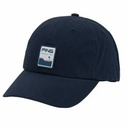 Ping Flagstick Adjustable Hat 2022 -Golf Accessories Sales Store 2022 20ping 20flahstick 20hat 20navy 20front
