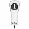 Titleist White And Black Leather Driver Headcover -Golf Accessories Sales Store ta20lhcwb 10d 2bdriver
