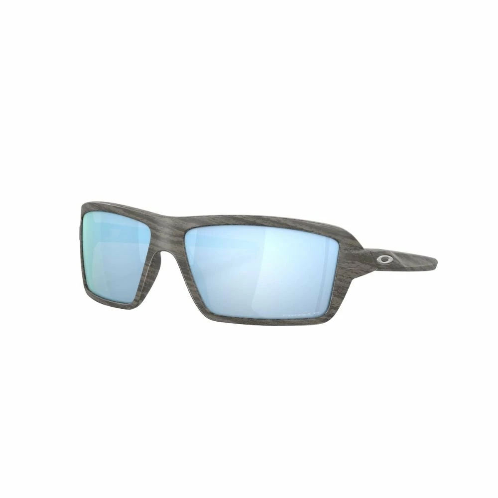 Oakley Cables Sunglasses Woodgrain Frame PRIZM Deep Water Polarized Lens 3 Oakley Cables Sunglasses Woodgrain Frame PRIZM Deep Water Polarized Lens