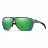Smith Leadout PivLock Sunglasses Cement Crystal Frame W/ Chromapop Green Mirror Lens -Golf Accessories Sales Store 20419808a63x8 01