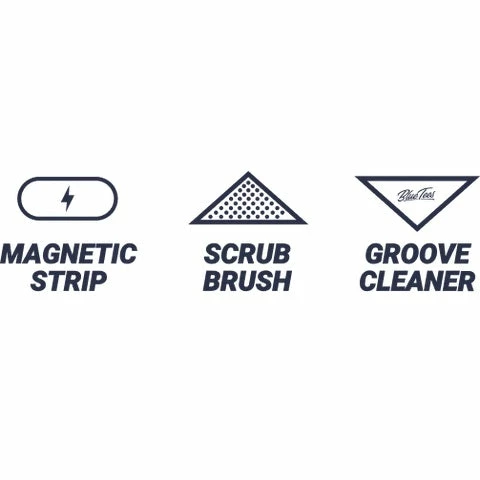 Blue Tees 4-in-1 Microfiber Magnetic Golf Towel 18" X 18" 4 Blue Tees 4-in-1 Microfiber Magnetic Golf Towel 18" X 18" - Image 2