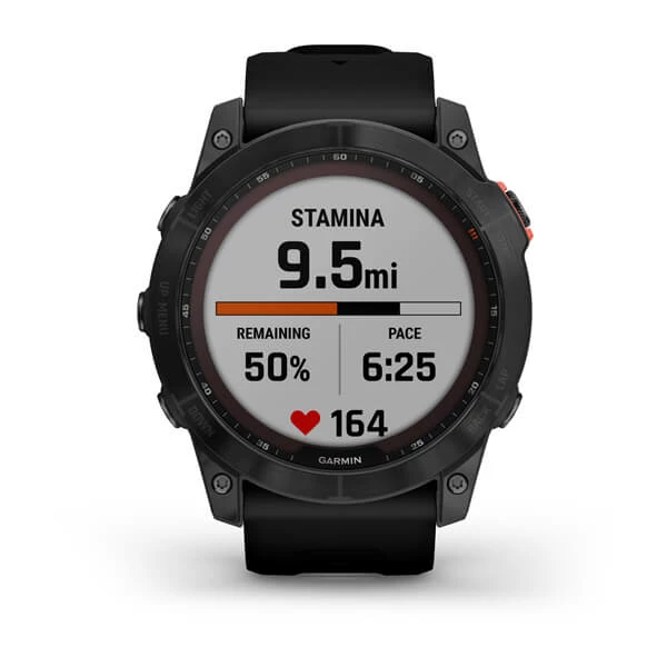 Garmin Fenix 7X GPS Watch Solar Edition Slate Gray W/Black Band 4 Garmin Fenix 7X GPS Watch Solar Edition Slate Gray W/Black Band - Image 2