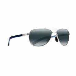 Maui Jim Guardrails Polarized Sunglasses Silver Frame Neutral Grey Lens