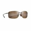 Maui Jim Hema Polarized Sunglasses Matte Rootbeer Frame HCL Bronze Lens