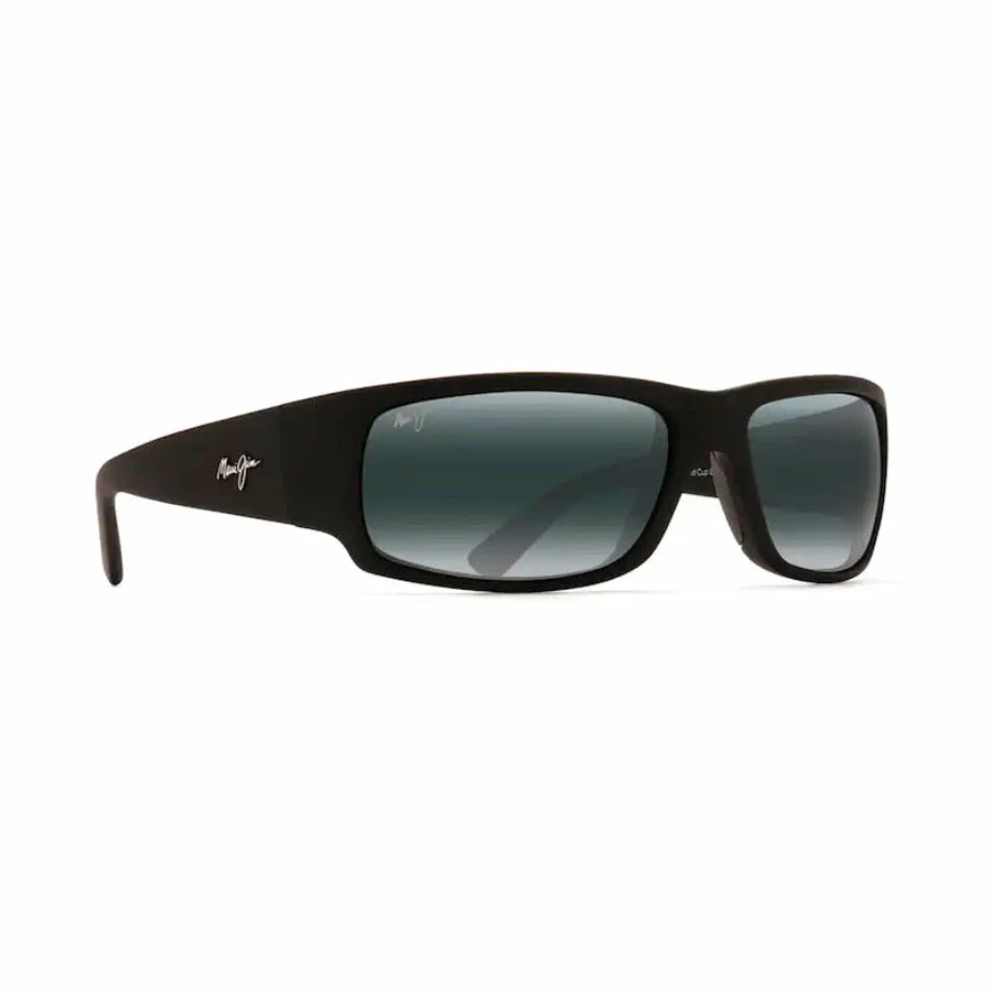 Maui Jim World Cup Polarized Sunglasses Matte Black Rubber Frame Neutral Grey Lens 3 Maui Jim World Cup Polarized Sunglasses Matte Black Rubber Frame Neutral Grey Lens